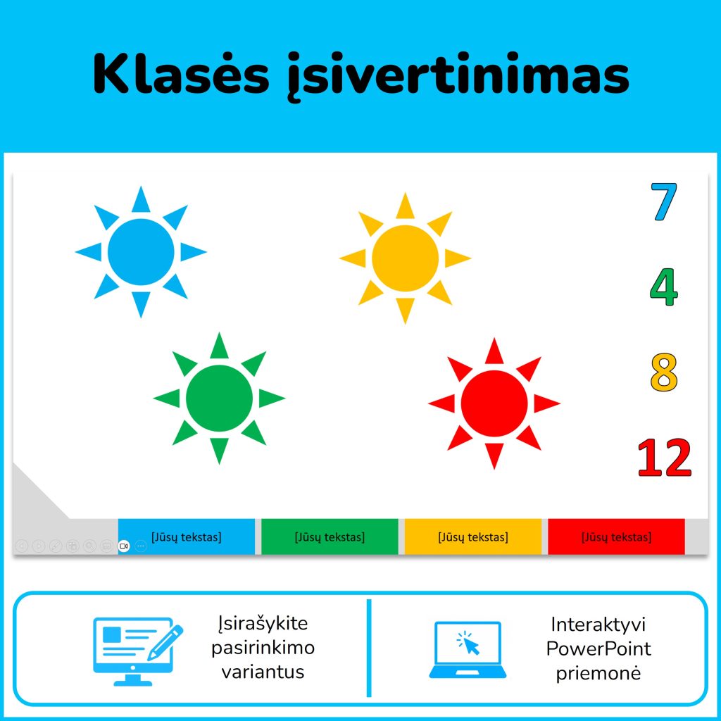 Klasės įsivertinimas | Interaktyvi priemonė