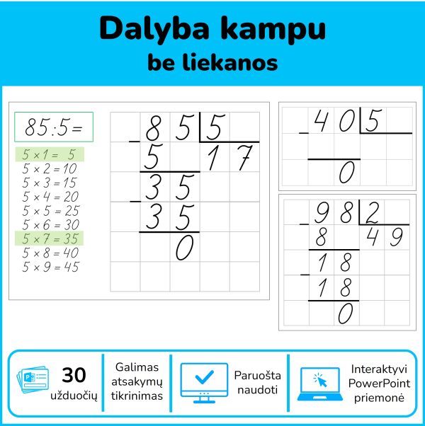 Dalyba kampu be liekanos – interaktyvi PowerPoint priemonė