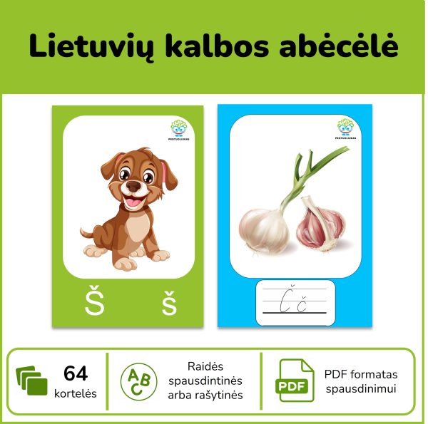 P80-abecele-pdf Lietuvių kalbos abėcėlė su paveikslėliais | Raidžių pažinimas